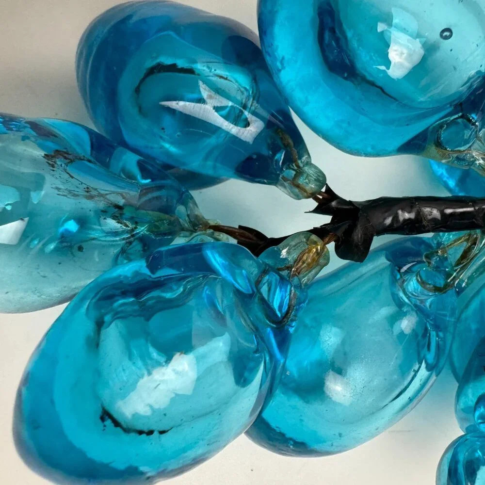 RARE Vintage ART Blue Glass 